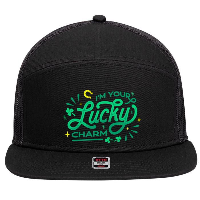 I'm Your Lucky Charm 7 Panel Mesh Trucker Snapback Hat