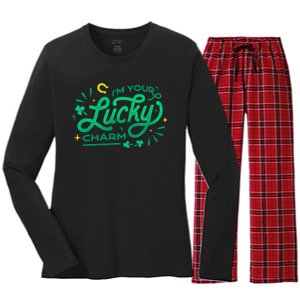 I'm Your Lucky Charm Women's Long Sleeve Flannel Pajama Set 