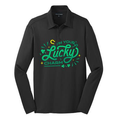 I'm Your Lucky Charm Silk Touch Performance Long Sleeve Polo