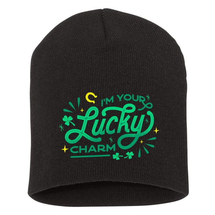 I'm Your Lucky Charm Short Acrylic Beanie