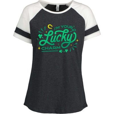 I'm Your Lucky Charm Enza Ladies Jersey Colorblock Tee