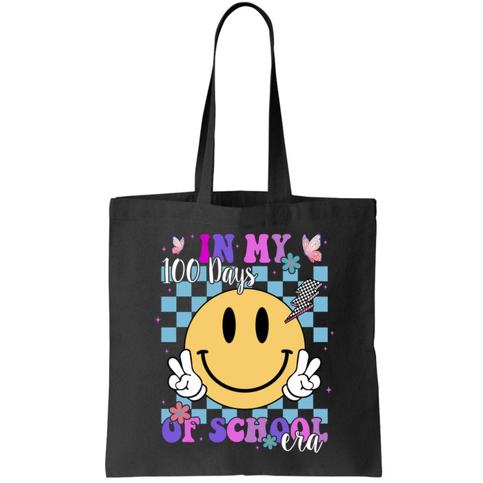 In My 100 Days Of School Era Retro Groovy Smile Bag