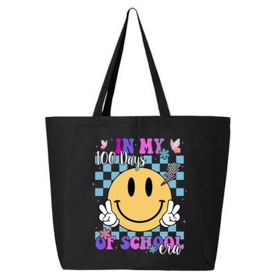 In My 100 Days Of School Era Retro Groovy Smile 25L Jumbo Tote