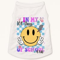 In My 100 Days Of School Era Retro Groovy Smile Doggie Tank