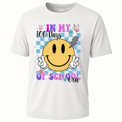 In My 100 Days Of School Era Retro Groovy Smile Performance Shirt