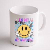 In My 100 Days Of School Era Retro Groovy Smile Mug