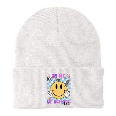 In My 100 Days Of School Era Retro Groovy Smile Beanie