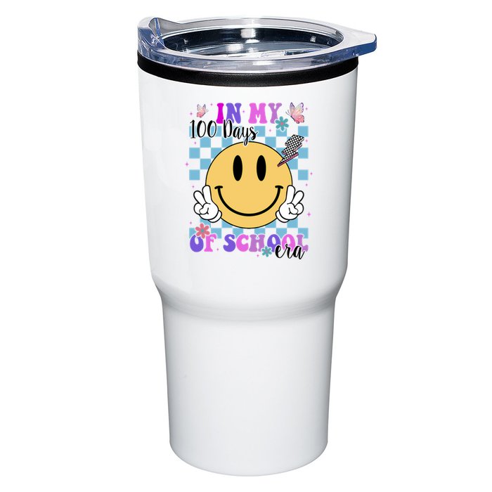 In My 100 Days Of School Era Retro Groovy Smile Tumbler