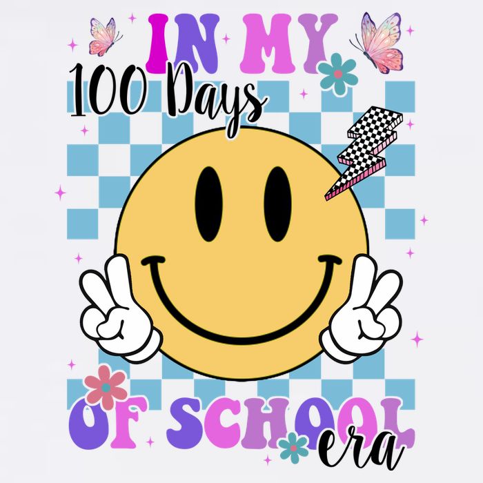 In My 100 Days Of School Era Retro Groovy Smile Mousepad