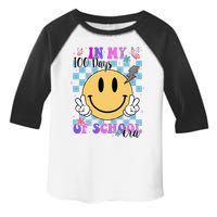 In My 100 Days Of School Era Retro Groovy Smile Toddler Fine Jersey T-Shirt