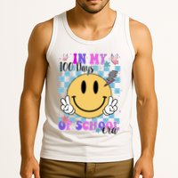 In My 100 Days Of School Era Retro Groovy Smile Tank Top