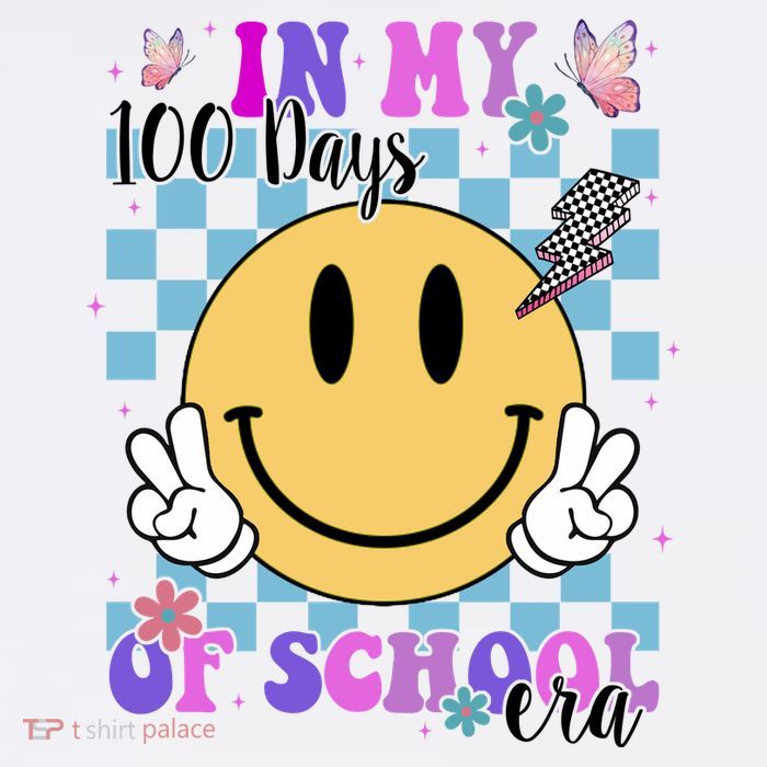 In My 100 Days Of School Era Retro Groovy Smile Tank Top