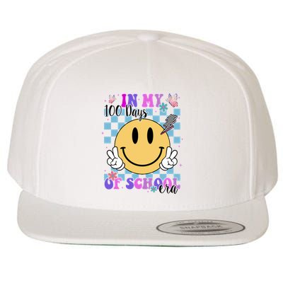 In My 100 Days Of School Era Retro Groovy Smile Wool Snapback Cap