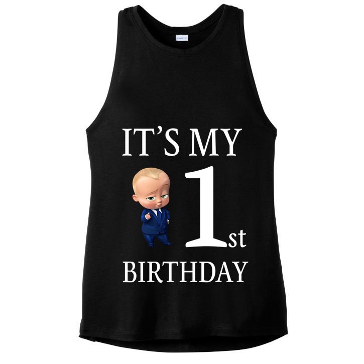 It's My 1st Birthday Ladies PosiCharge Tri-Blend Wicking Tank