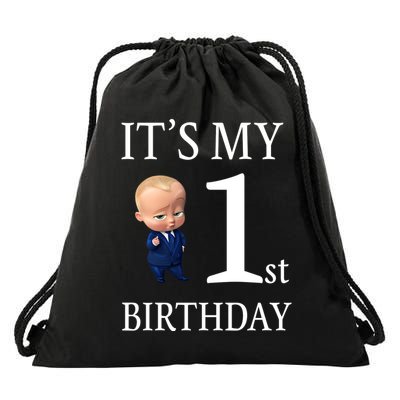 It's My 1st Birthday Drawstring Bag