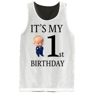 It's My 1st Birthday Mesh Reversible Basketball Jersey Tank