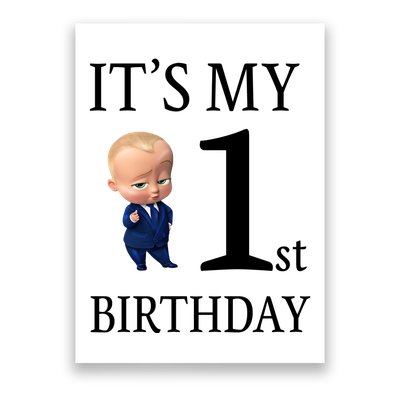 It's My 1st Birthday Poster
