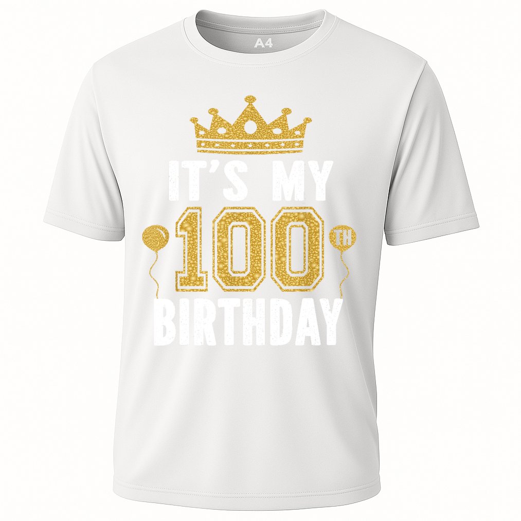 Its My 100th Birthday Gift For 100 Years Old Man And Woman Cooling Performance Crew T-Shirt