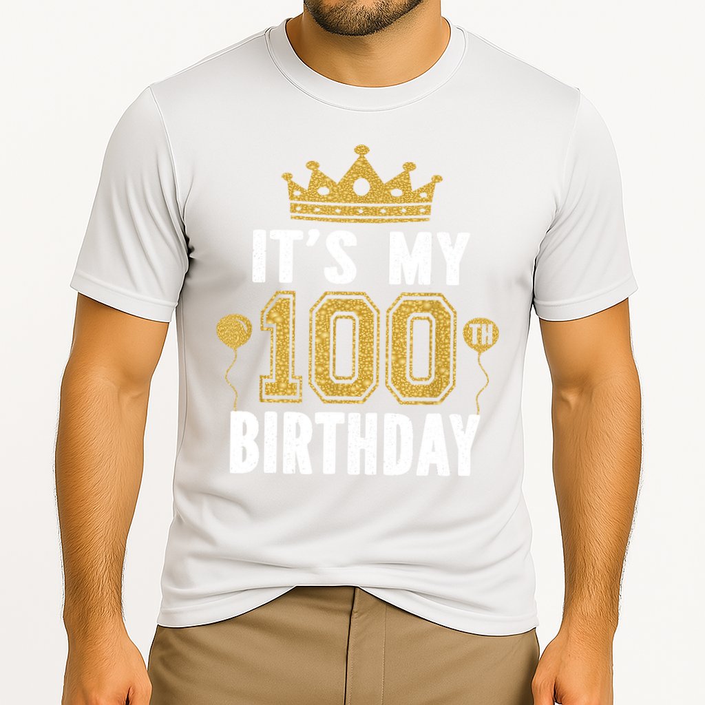 Its My 100th Birthday Gift For 100 Years Old Man And Woman Cooling Performance Crew T-Shirt