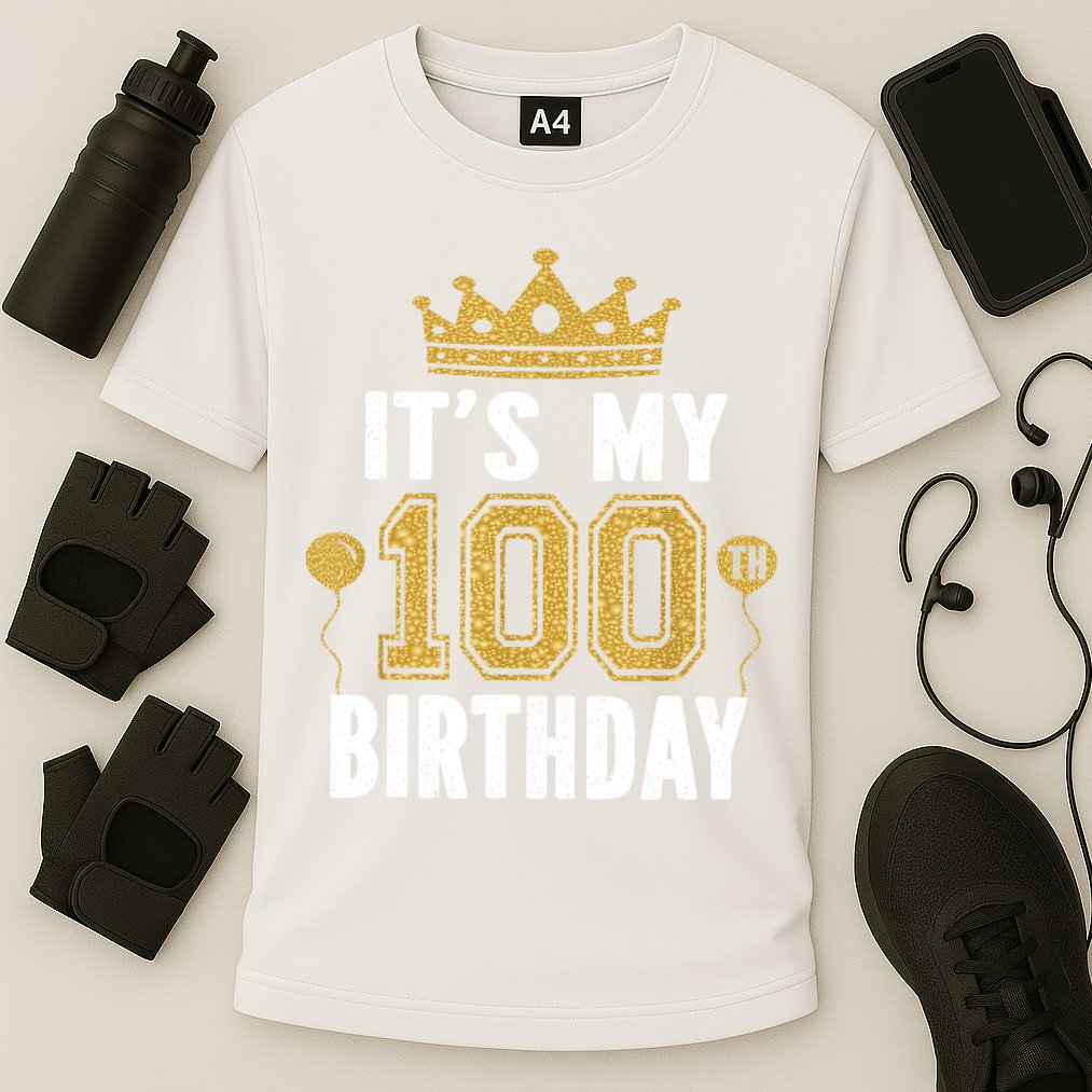 Its My 100th Birthday Gift For 100 Years Old Man And Woman Cooling Performance Crew T-Shirt