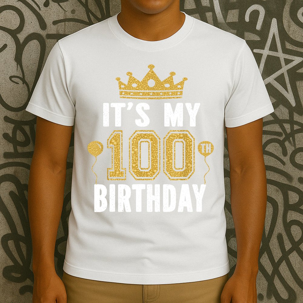 Its My 100th Birthday Gift For 100 Years Old Man And Woman T-Shirt