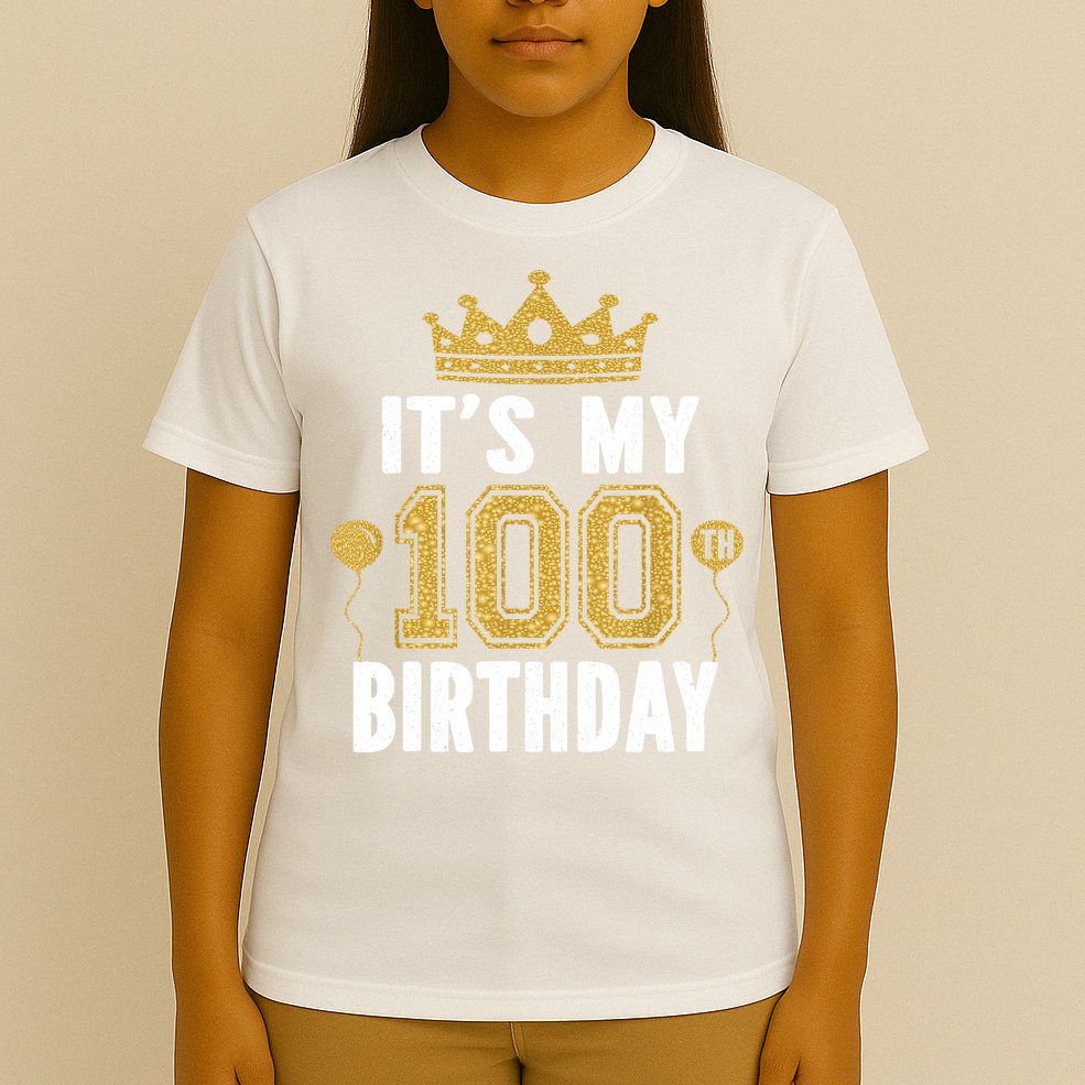 Its My 100th Birthday Gift For 100 Years Old Man And Woman T-Shirt