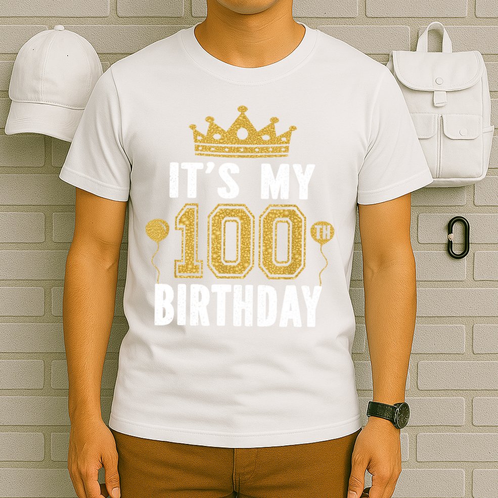 Its My 100th Birthday Gift For 100 Years Old Man And Woman T-Shirt