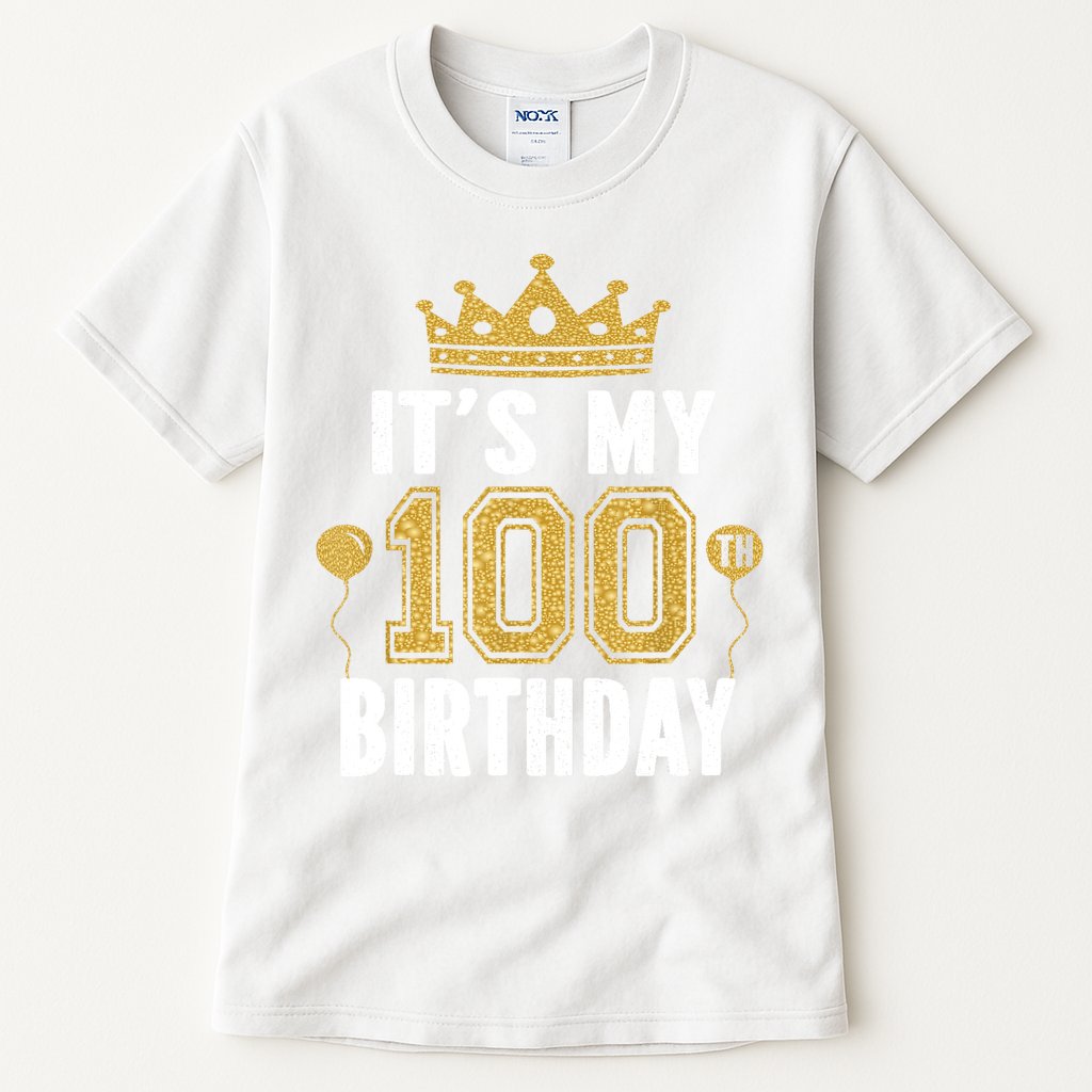 Its My 100th Birthday Gift For 100 Years Old Man And Woman Tall T-Shirt