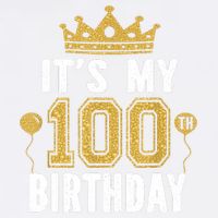 Its My 100th Birthday Gift For 100 Years Old Man And Woman V-Neck T-Shirt