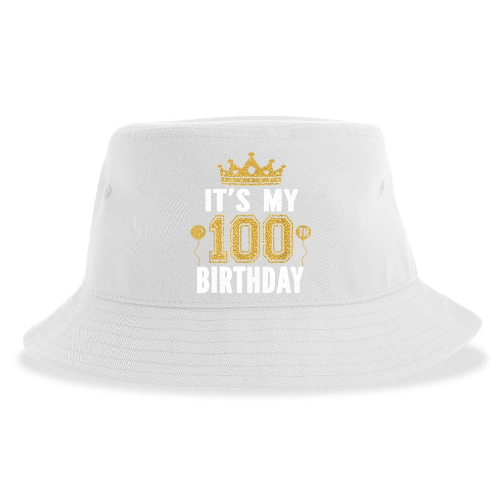 Its My 100th Birthday Gift For 100 Years Old Man And Woman Sustainable Bucket Hat