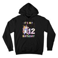 It's My 12th Birthday Unicorn 12 Year Olds Outfit Hoodie