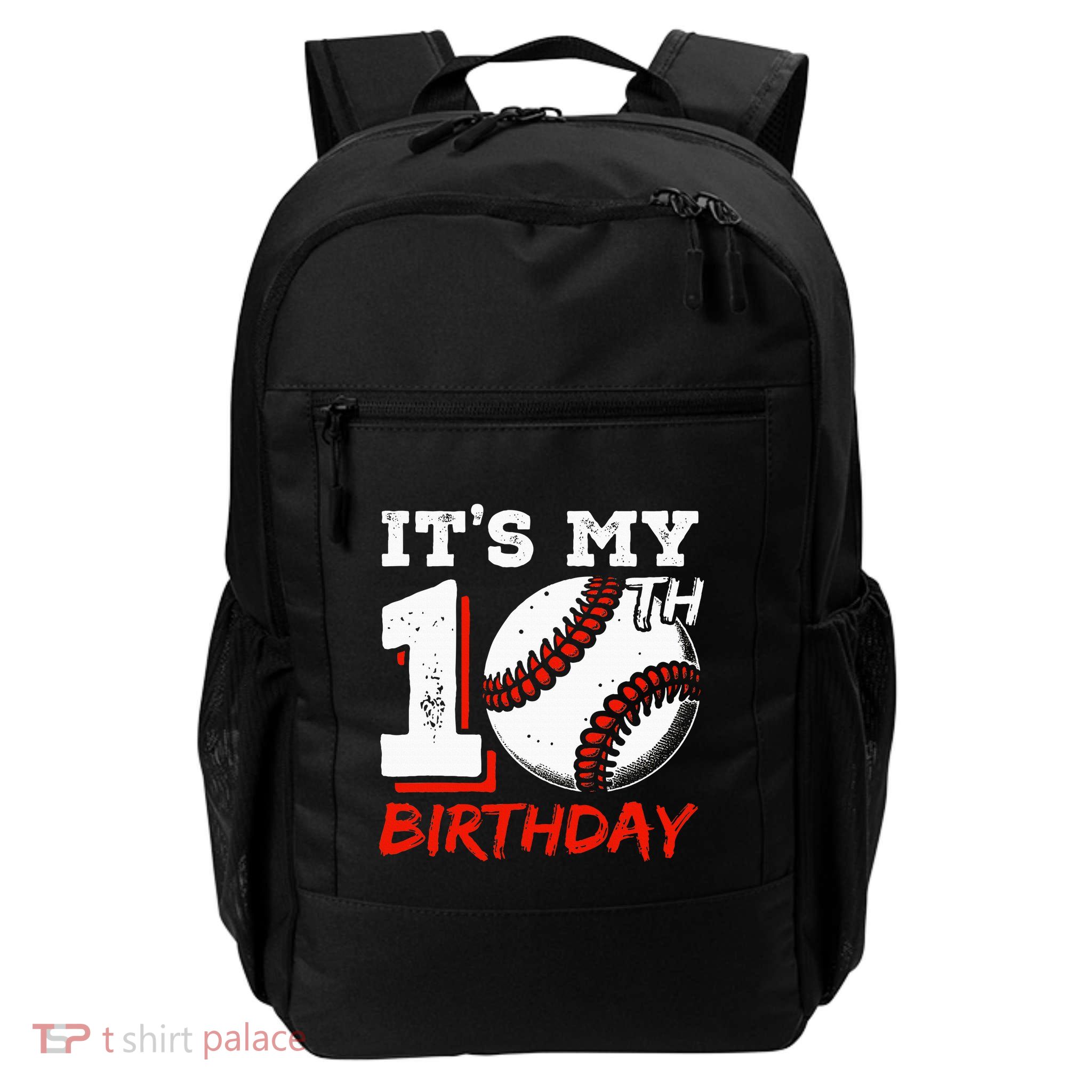 ItS My 10th Birthday Baseball Player 10 Years Old Bday Daily Commute Backpack