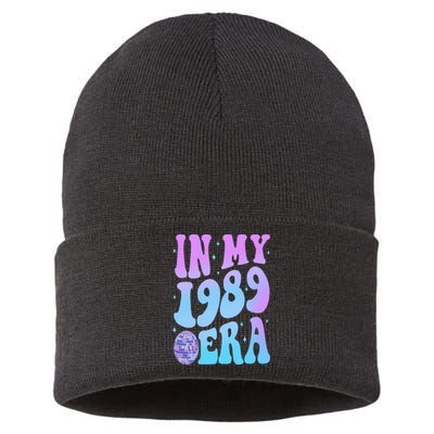 In My 1989 Era Groovy Retro Funny Sustainable Knit Beanie