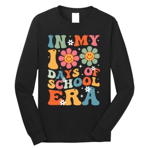 In My 100 Days Of School Era Groovy Teacher 100th Day Long Sleeve Shirt