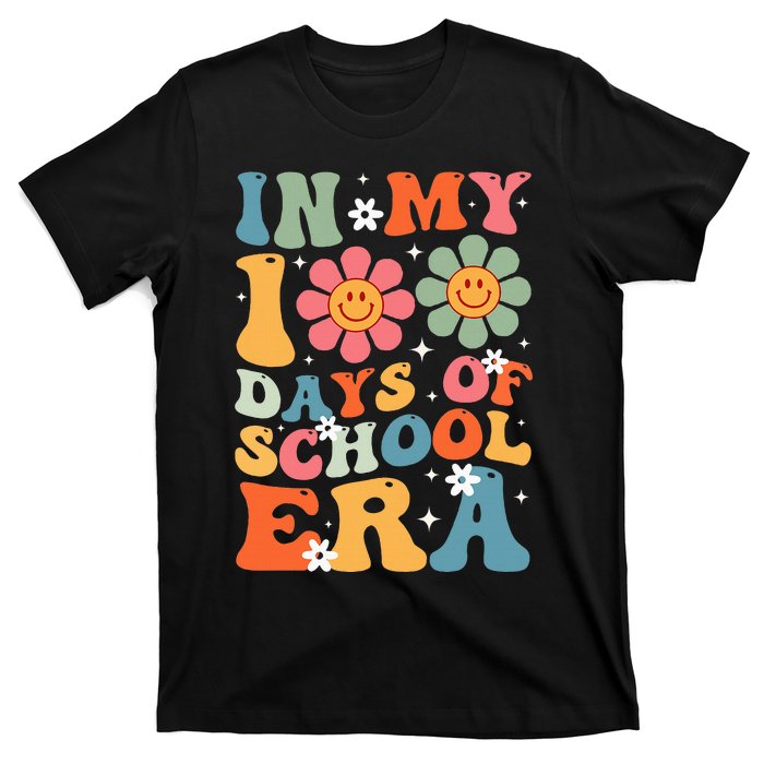 In My 100 Days Of School Era Groovy Teacher 100th Day T-Shirt