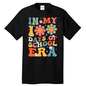 In My 100 Days Of School Era Groovy Teacher 100th Day Tall T-Shirt