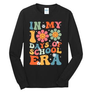 In My 100 Days Of School Era Groovy Teacher 100th Day Tall Long Sleeve T-Shirt