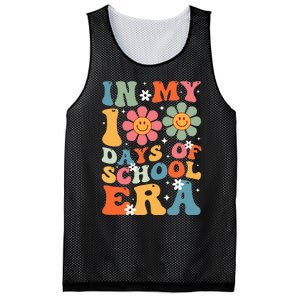 In My 100 Days Of School Era Groovy Teacher 100th Day Mesh Reversible Basketball Jersey Tank