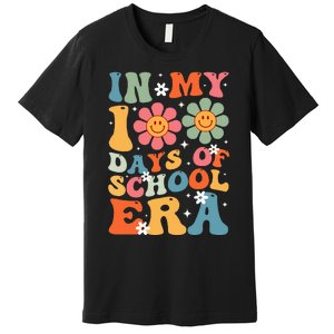 In My 100 Days Of School Era Groovy Teacher 100th Day Premium T-Shirt