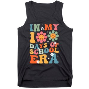 In My 100 Days Of School Era Groovy Teacher 100th Day Tank Top