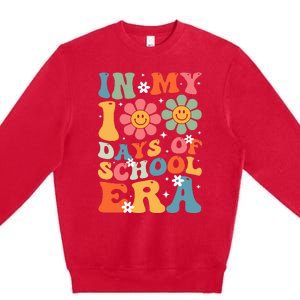 In My 100 Days Of School Era Groovy Teacher 100th Day Premium Crewneck Sweatshirt