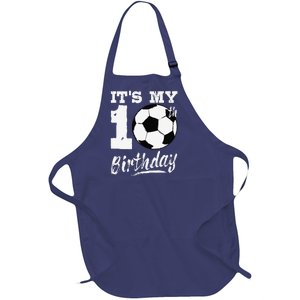 ItS My 10th Birthday Soccer Player 10 Bday Party Team Full-Length Apron With Pockets