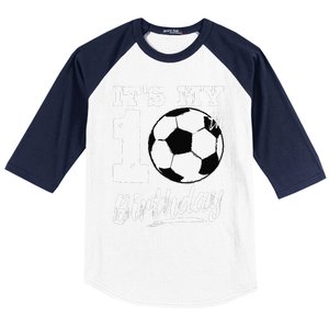 ItS My 10th Birthday Soccer Player 10 Bday Party Team Baseball Sleeve Shirt