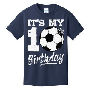 ItS My 10th Birthday Soccer Player 10 Bday Party Team Kids T-Shirt