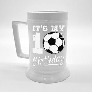 ItS My 10th Birthday Soccer Player 10 Bday Party Team Beer Stein