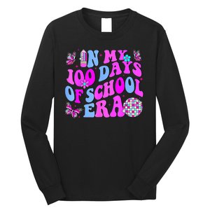 In My 100 Days Of School Era Retro Disco 100th Day Of School Long Sleeve Shirt