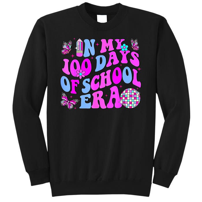 In My 100 Days Of School Era Retro Disco 100th Day Of School Sweatshirt