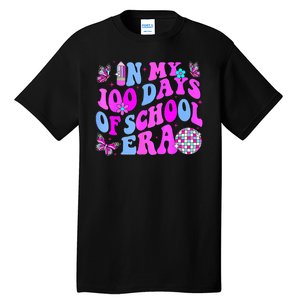 In My 100 Days Of School Era Retro Disco 100th Day Of School Tall T-Shirt