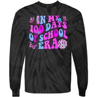 In My 100 Days Of School Era Retro Disco 100th Day Of School Tie-Dye Long Sleeve Shirt