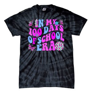 In My 100 Days Of School Era Retro Disco 100th Day Of School Tie-Dye T-Shirt